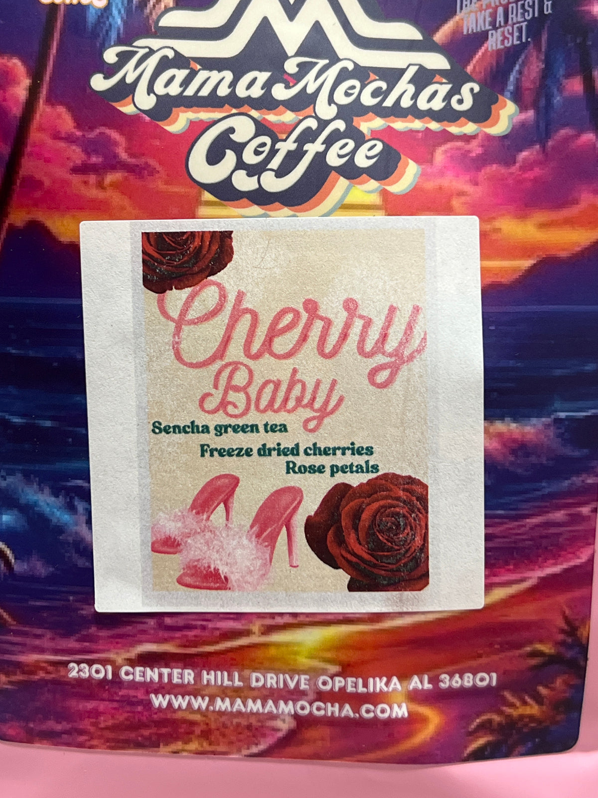 Cherry Baby green tea 8oz loose leaf