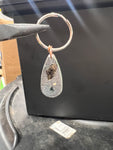 MUSTARD SEED KEYCHAIN WITH A REAL PIECE OF MAMA MOCHAS LAND - TEARDROP